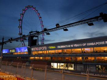 Singapore 2017 proiettori per il gran premio di Formula 1