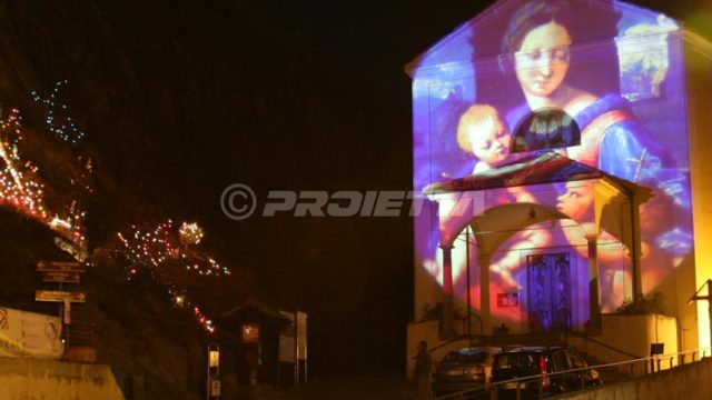church_Virgin Mary projection