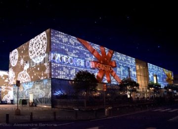 Projections on big malls