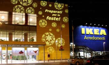 Christmas projections for malls - Ikea Arredamenti