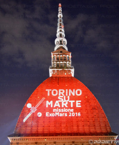 Proiezione sulla Mole Antonelliana
