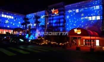 Christmas themed decorative projections