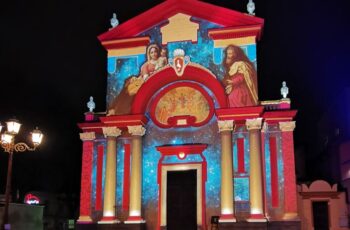 Chiesa di Grugliasco proiezione mappata